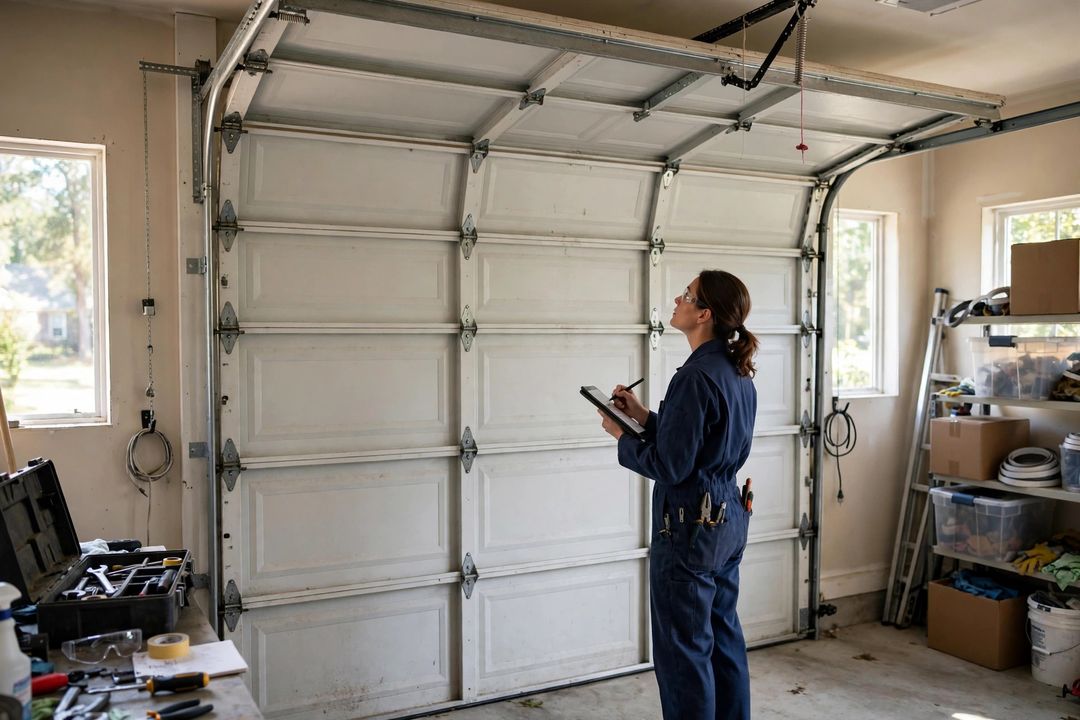 Technician at work — Something else with my garage door